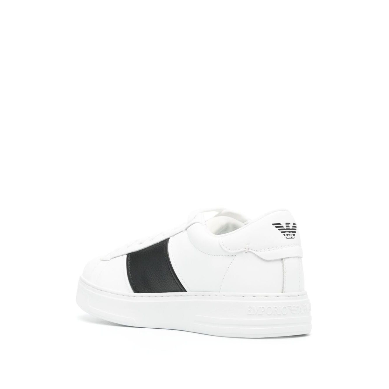 Emporio Armani Leather sneakers with logo detail