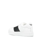 Emporio Armani Leather sneakers with logo detail