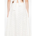 Zimmermann Crush embroidered midi skirt