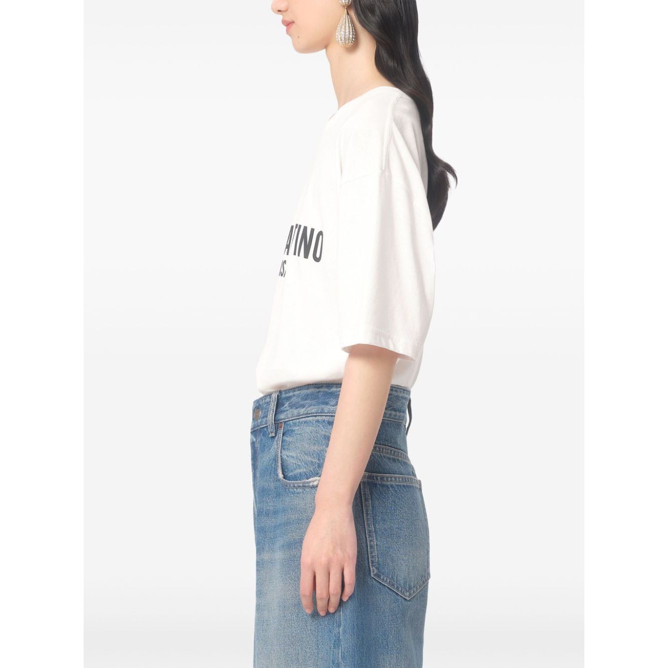 Valentino Cotton T-Shirt With Chez Valentino Print Topwear