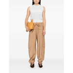 Ganni Openwork cotton vest Topwear