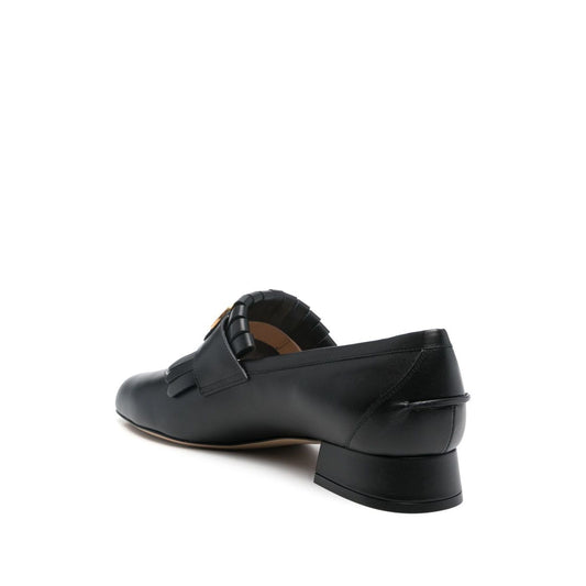 Valentino Garavani Vlogo Signature Calfskin Fringe Sabot Moccasin 25mm Moccasins