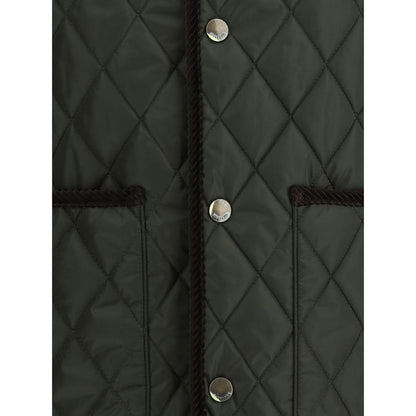 Burberry diamond-quilted sleeveless jacket
