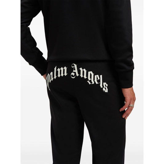 Palm Angels curved logo track pants PMCJ048S25FAB0011003-P25