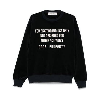 Golden Goose crew neck sweatshirt with embroidered lettering