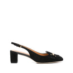 Tod's 50mm Suede Pumps with Back Strap Medium Heel