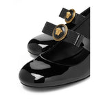 Versace Gianni Ribbon Patent Slingback Pumps 35 mm Medium Heel