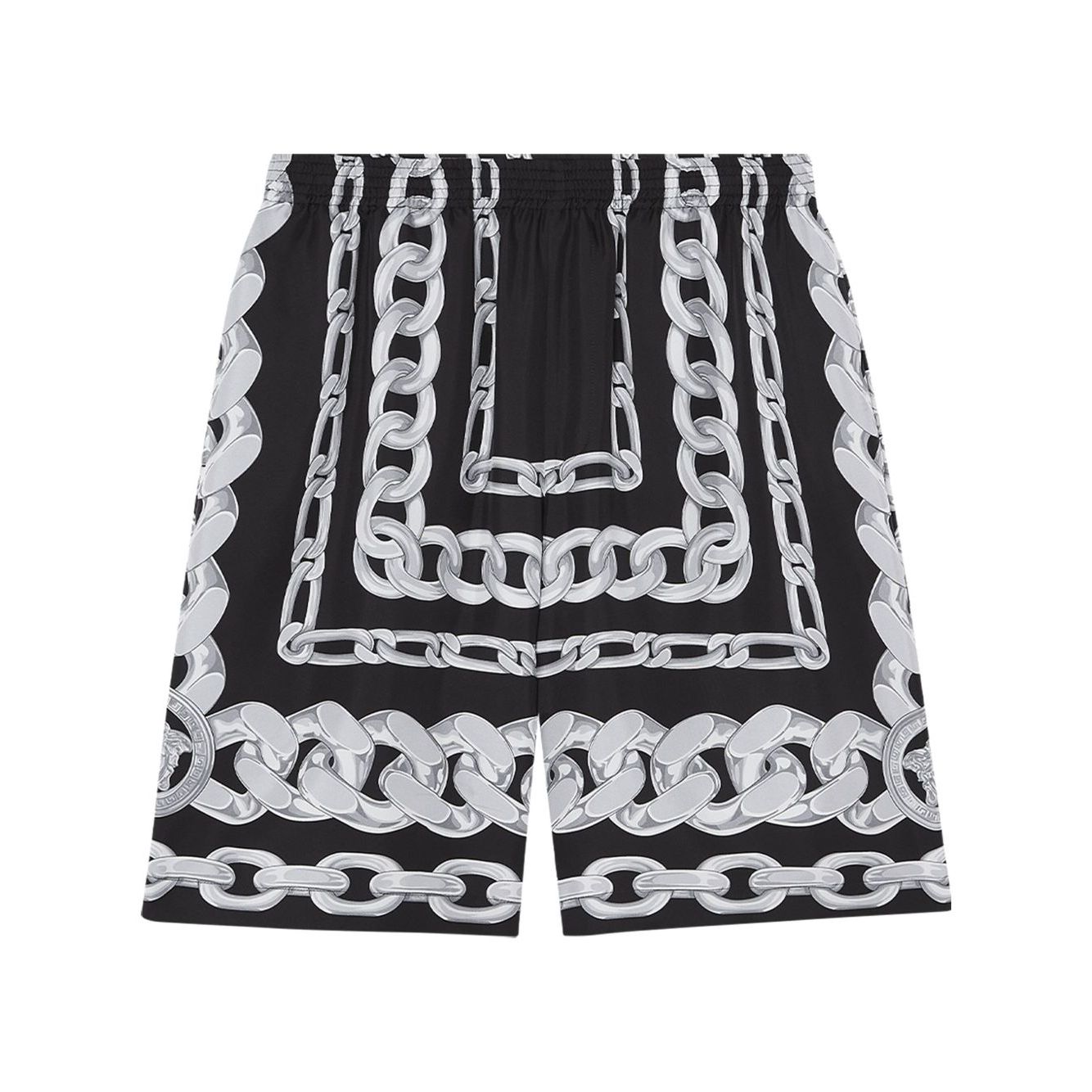 Versace Medusa Chains Silk Shorts