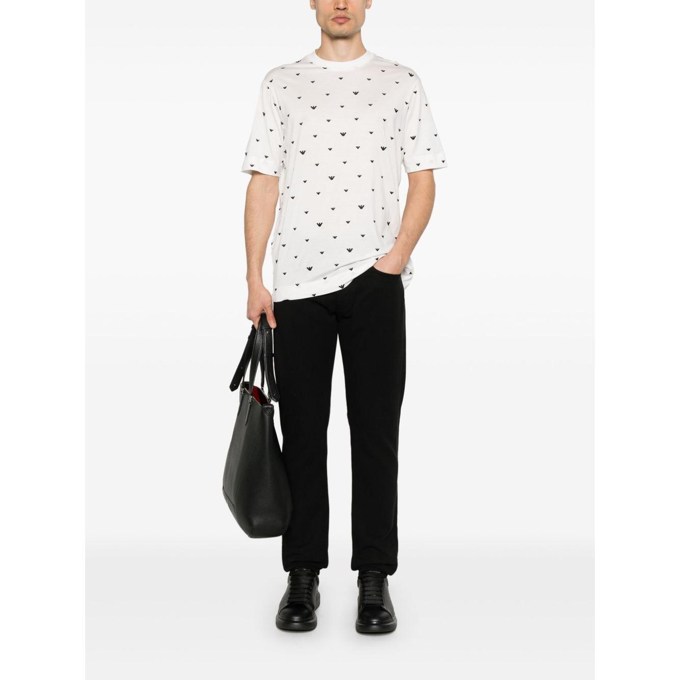 Emporio Armani Allover Logo T -Shirt EM001400AF10017F0085-P25