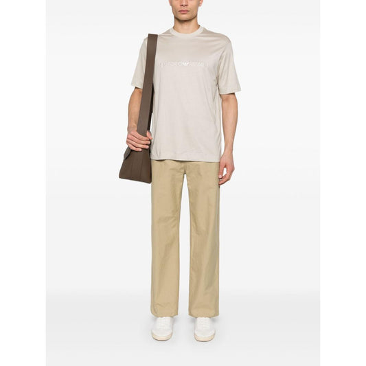 Emporio Armani ASV jersey-Lyocell blend T-shirt with embroidery EM001070AF13747U1098-P25