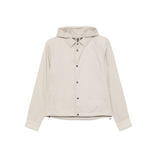 Emporio Armani Blouson with internal nylon bib jacquard all-over lettering