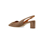 Tod's Suede Slingback Pumps Medium Heel
