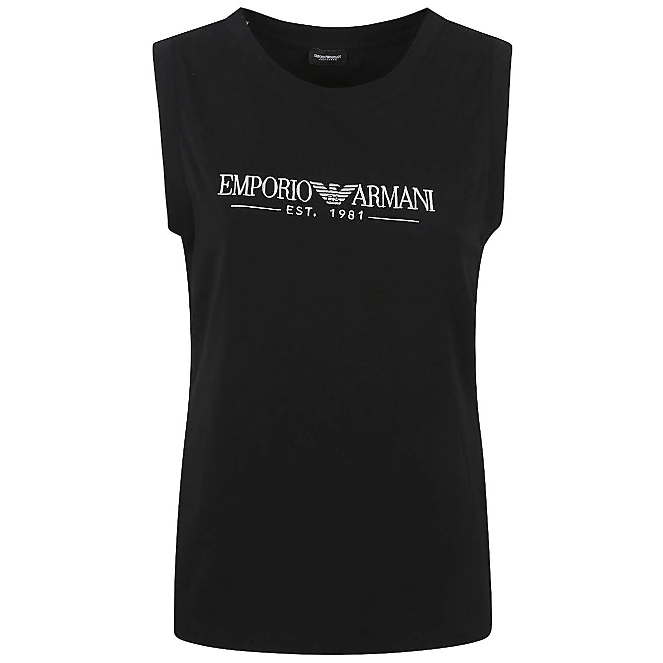 Emporio Armani Top Black Topwear