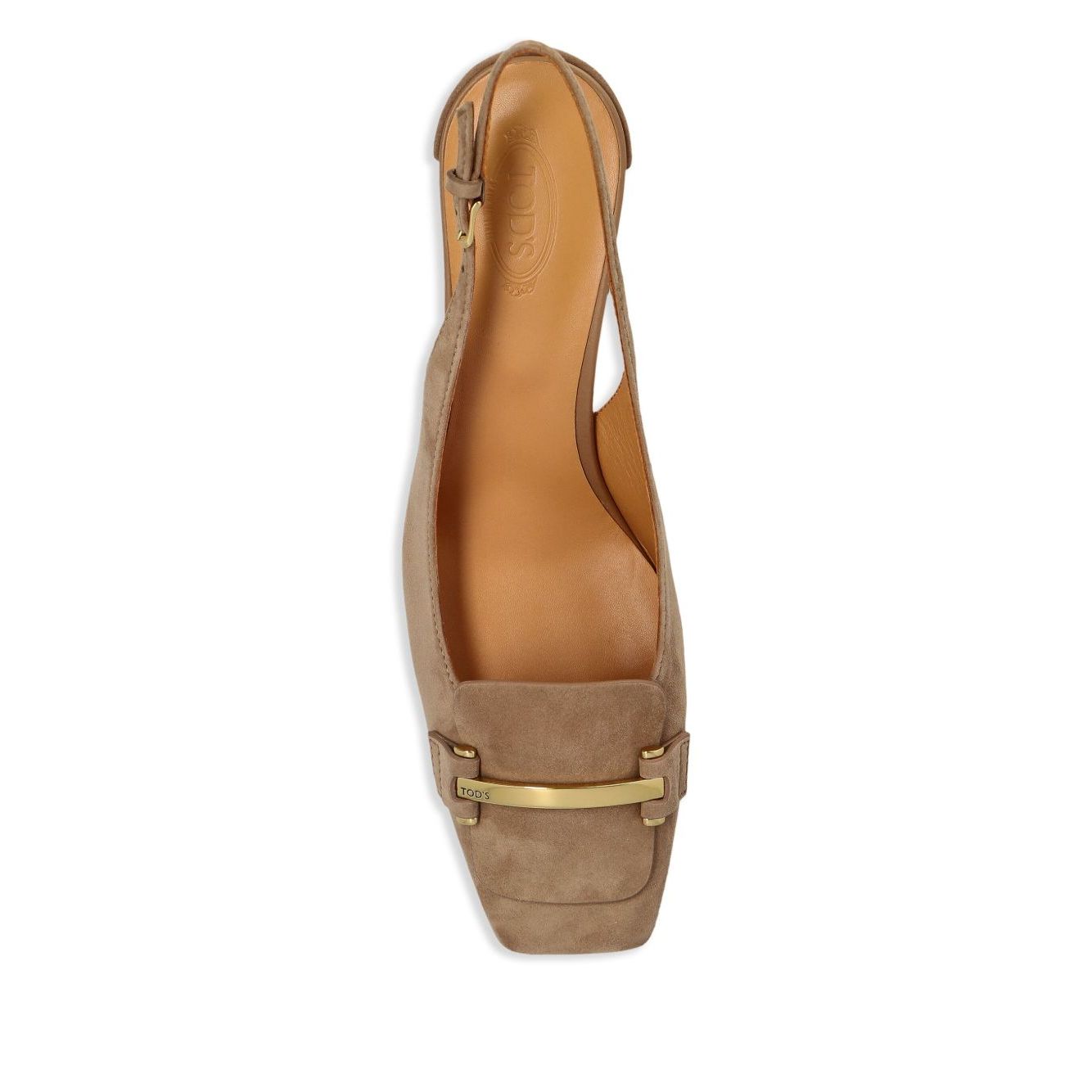 Tod's Suede Slingback Pumps Medium Heel