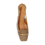 Tod's Suede Slingback Pumps Medium Heel