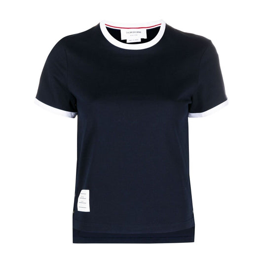 Thom Browne T-shirts and Polos Blue Topwear