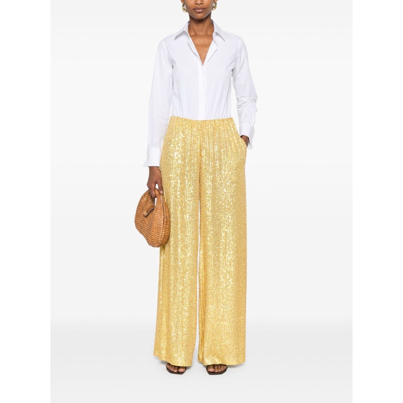 Norma Kamali Trousers Yellow