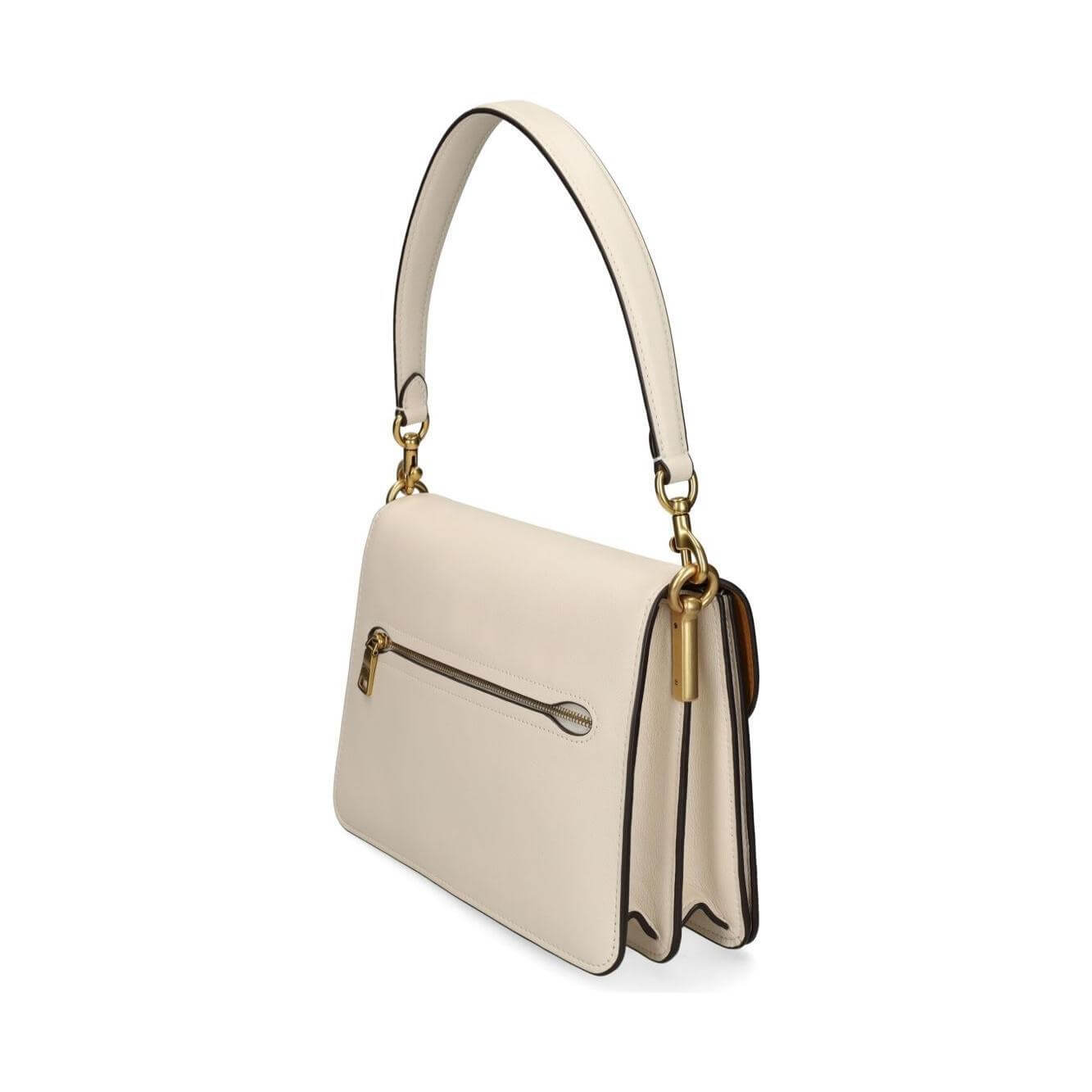 Front view with bag zipped and handles upright.