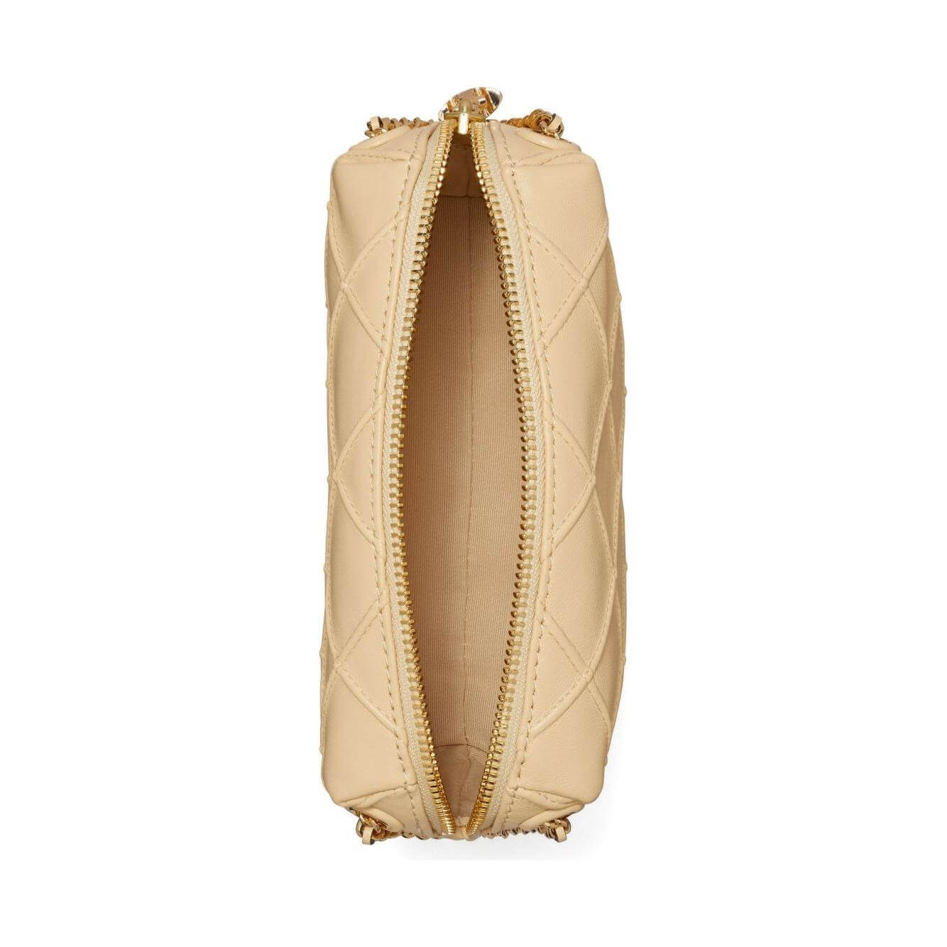 Front view with bag zipped and handles upright.