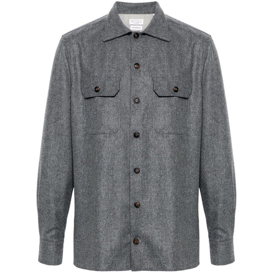 Brunello Cucinelli Shirts Grey M038P0720C003-AI25