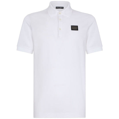 Dolce & Gabbana Logo cotton polo shirt Topwear