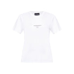 Emporio Armani T-shirts and Polos White short sleeve crew neck logo print organic cotton t-shirt for men