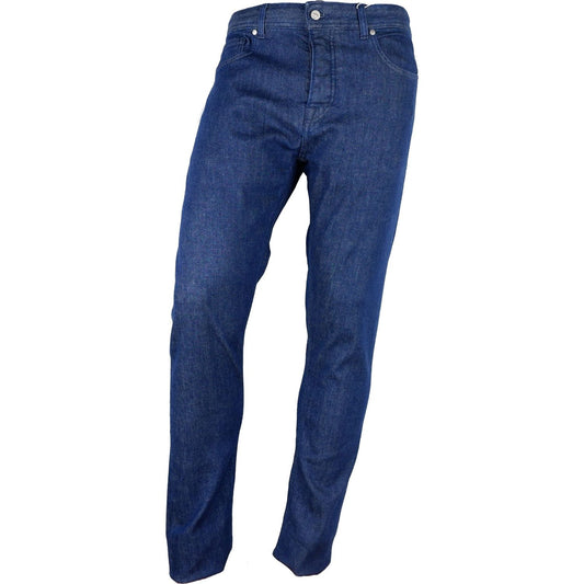 Aquascutum Blue Cotton Men's Jean
