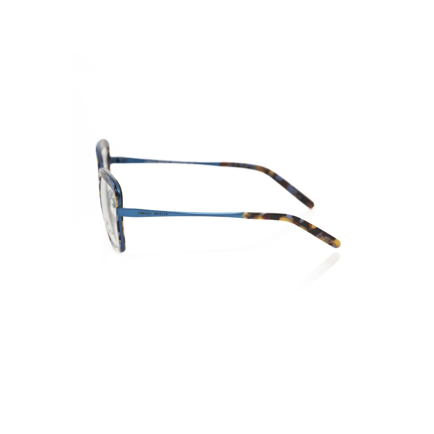 Frankie Morello Blue Metallic Women's Eyeglass Frame