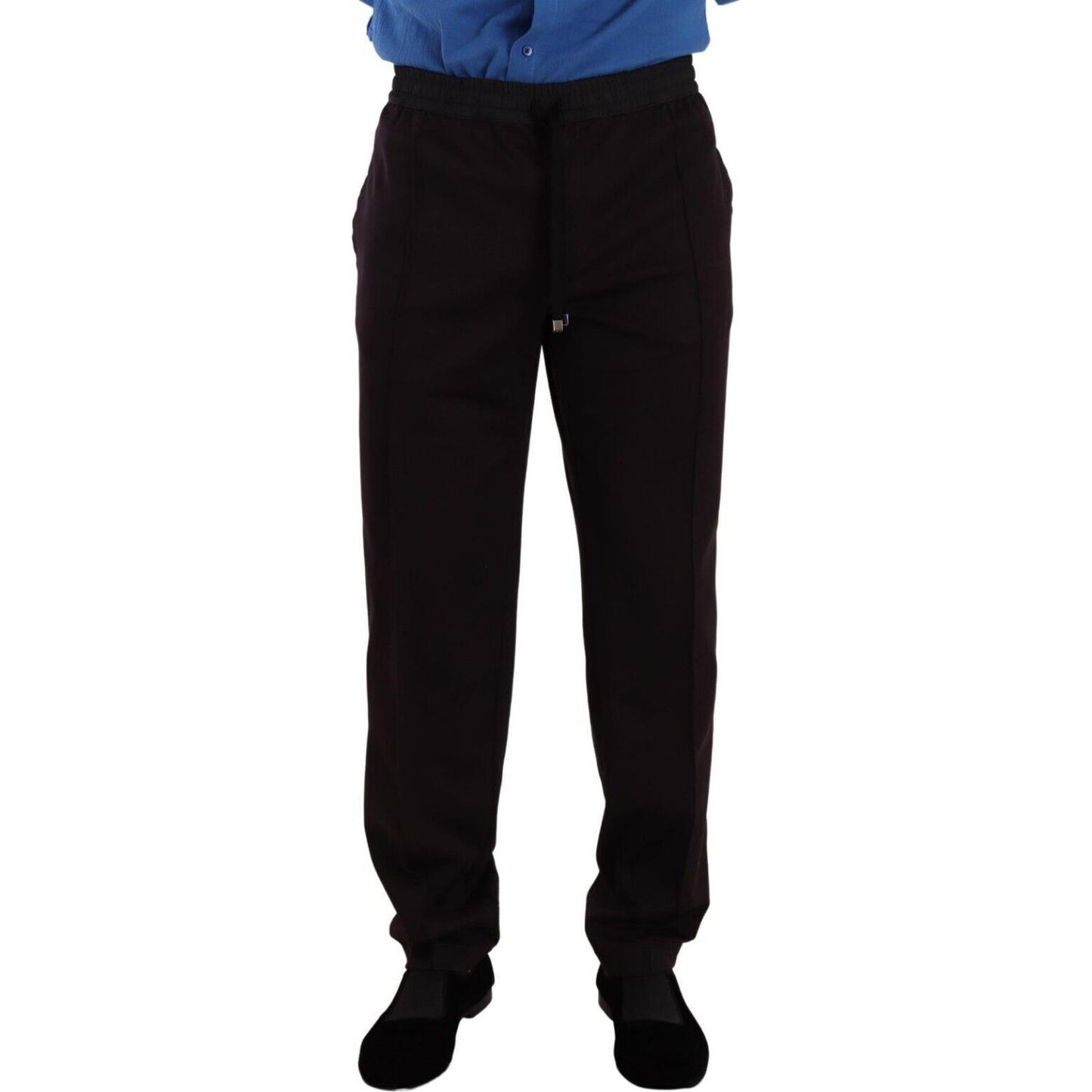 Dolce & Gabbana Bordeaux Cotton Mens Skinny Trouser Pants