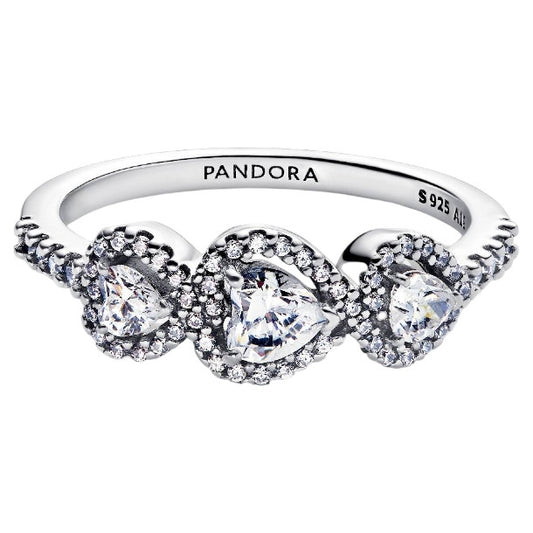 PANDORA Mod. HALO HEART TRILOGY RING