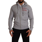 Hackett Gray Full Zip Hooded Cotton Sweatshirt Sweater