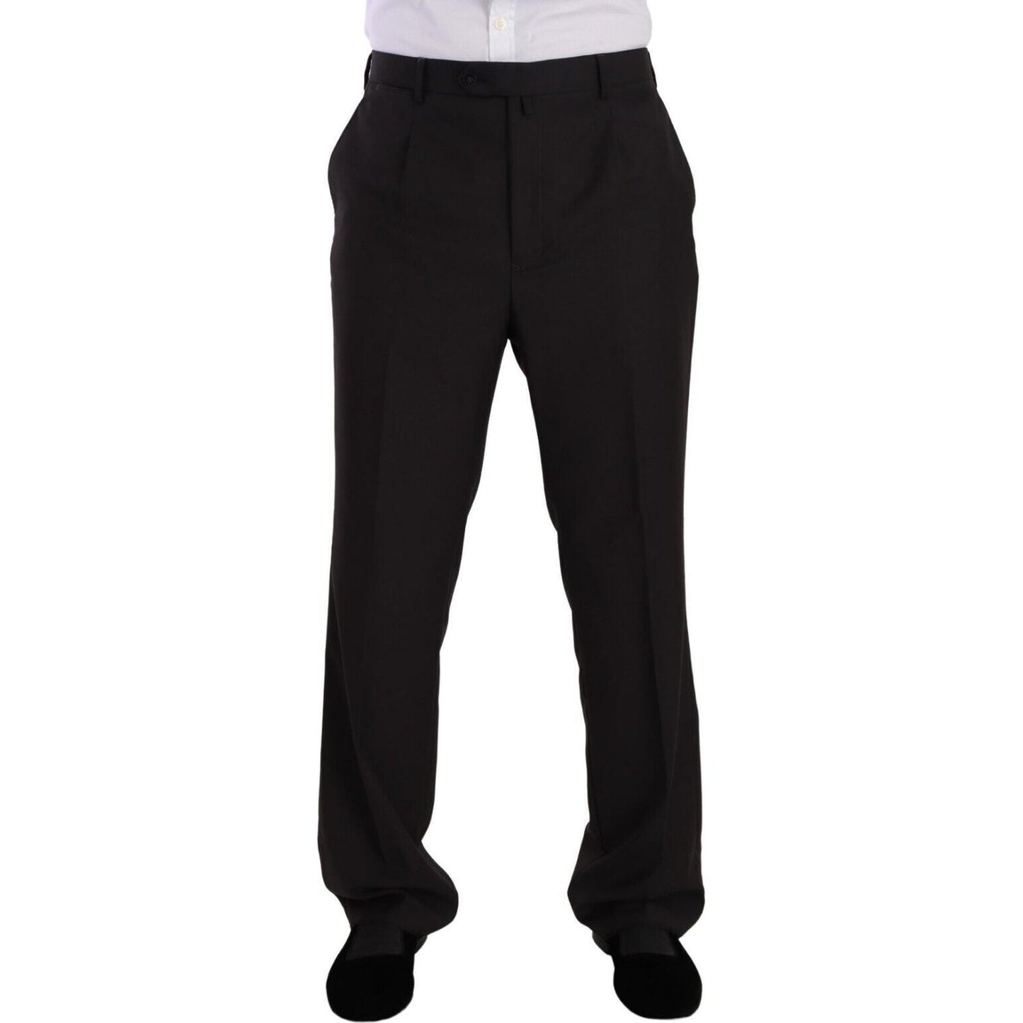 Domenico Tagliente Gray Polyester Single Breasted Formal Suit JKT3145 - 49