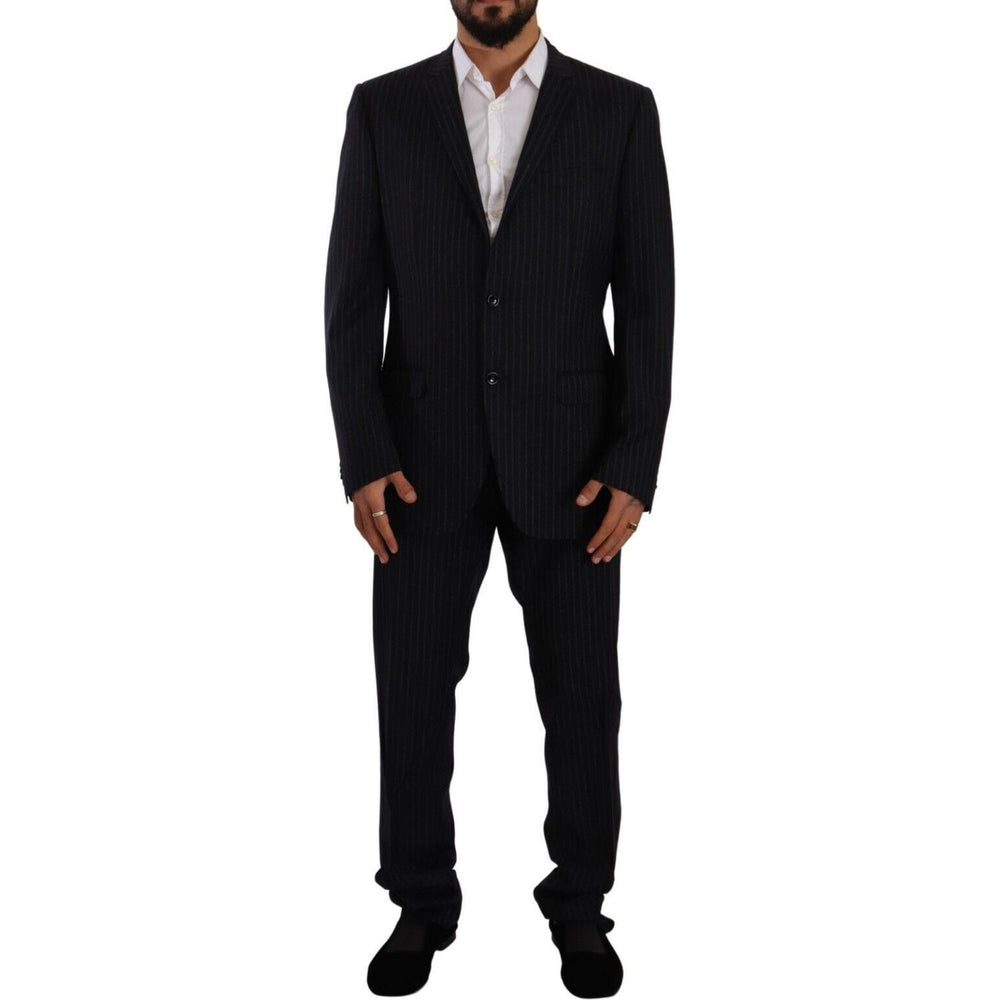 Domenico Tagliente Gray Polyester Single Breasted Formal Suit JKT3145 - 49