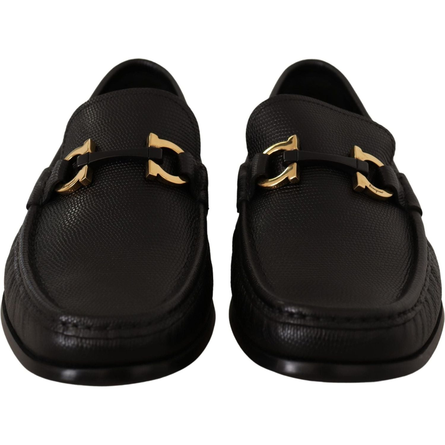 حذاء لوفرز أنيق من جلد العجل باللون الأسود من Salvatore Ferragamo