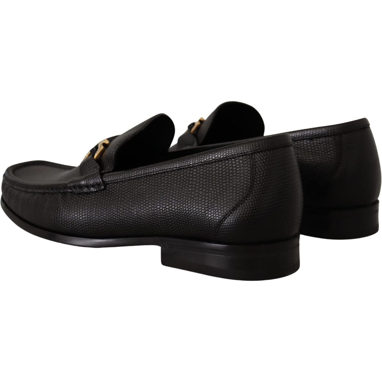 حذاء لوفرز أنيق من جلد العجل باللون الأسود من Salvatore Ferragamo
