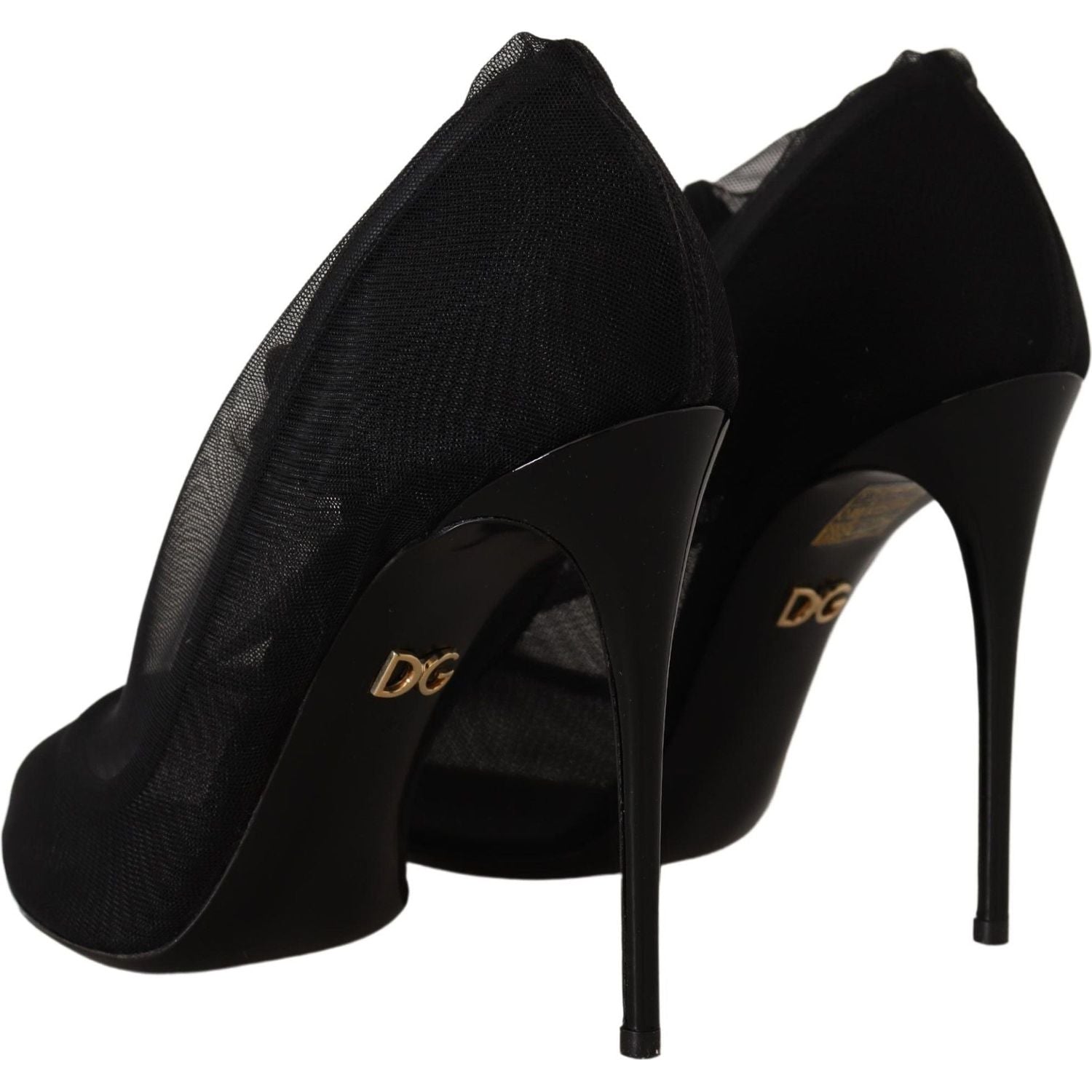 حذاء أنيق أسود اللون من Dolce &amp; Gabbana مع جوارب مطاطية