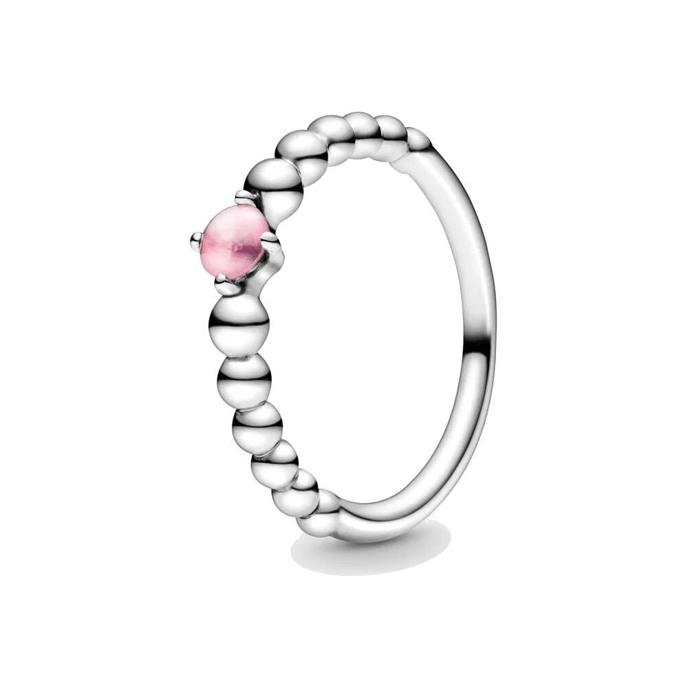 خاتم PANDORA JEWELS Mod. PINK STONE - مقاس 58