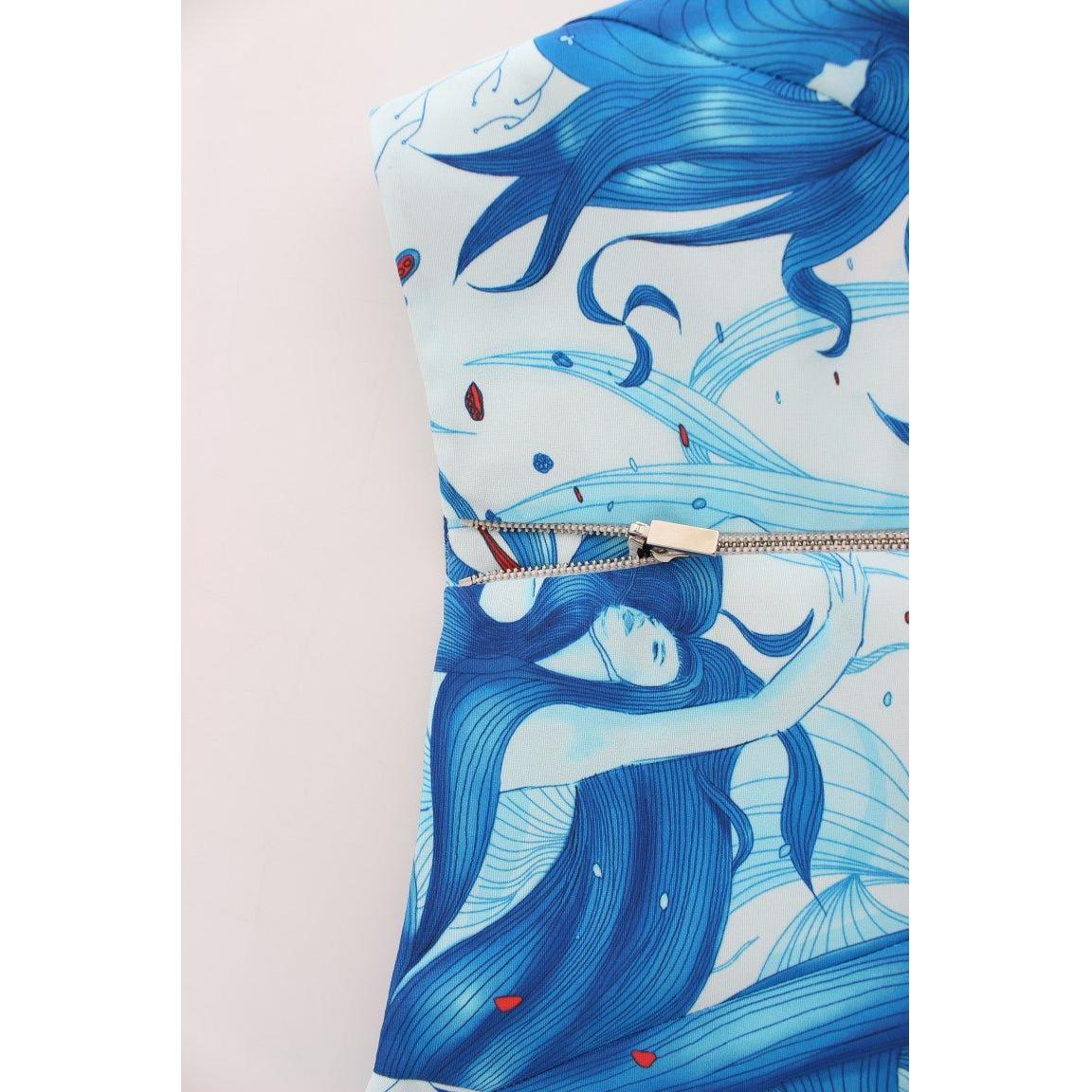 تنورة Koonhor الأنيقة بطول الركبة بطبعة فريسكو