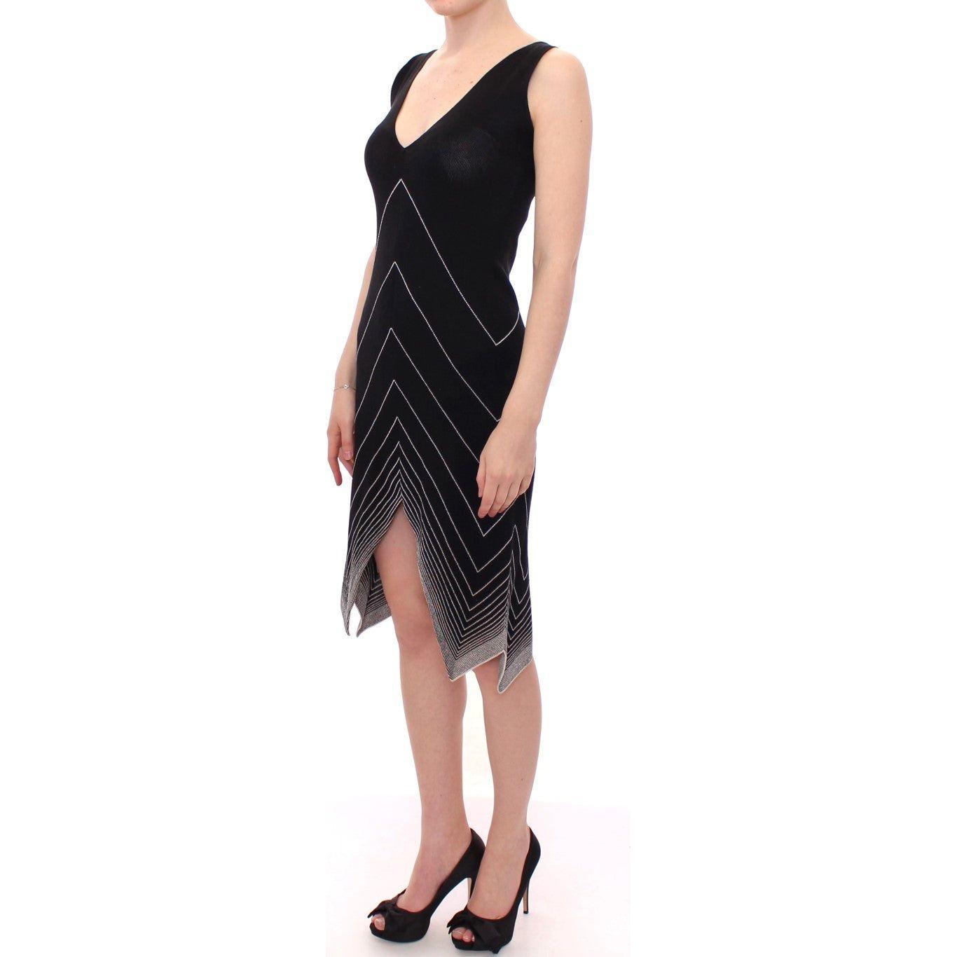 فستان أليس بالمر الأنيق أحادي اللون محبوك