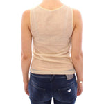 Dolce & Gabbana Elegant Beige Tank Top Blouse Dolce & Gabbana Tan