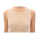 Dolce & Gabbana Elegant Beige Tank Top Blouse Dolce & Gabbana Tan