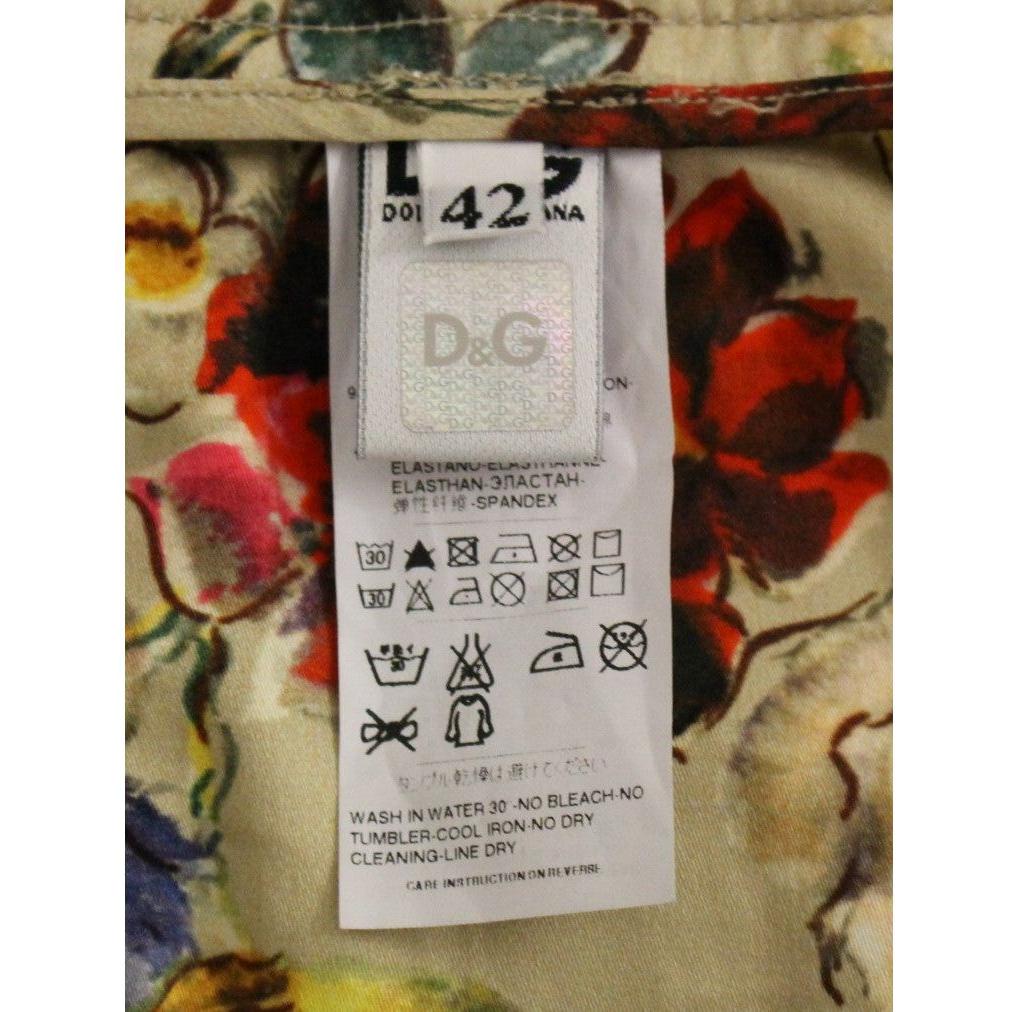 Dolce & Gabbana Beige Cotton Chinos Pants