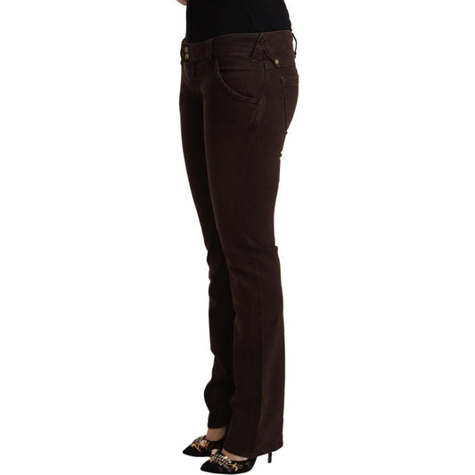CYCLE Brown Cotton Stretch Low Waist Slim Fit Denim Jeans PAN71163 - 29