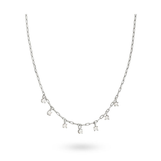 Elegant 24KAE JEWELS JEWELRY Mod. 32404S necklace with dangling charms, delicate chain design.