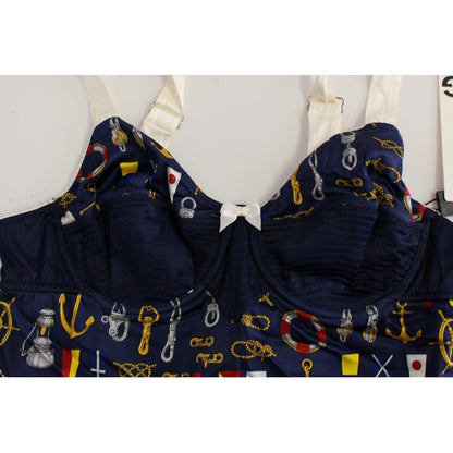 Dolce & Gabbana Blue Sailor Motive Tank Top