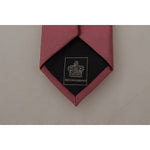 Dolce & Gabbana Elegant Pink Silk Bow Tie Dolce & Gabbana Light Slate Gray