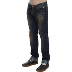 Acht Elegant Straight Fit Men's Denim Jeans Acht Dark Slate Gray