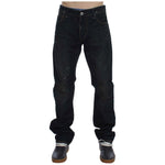 Acht Elegant Straight Fit Dark Blue Jeans Acht Black
