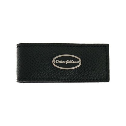 Dolce & Gabbana Green Leather Magnet Money Clip Money Clip
