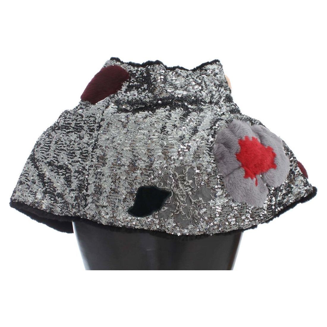 وشاح فرو مزين بالترتر من دولتشي آند غابانا